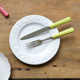 Gingham 4 pieces cutlery set 