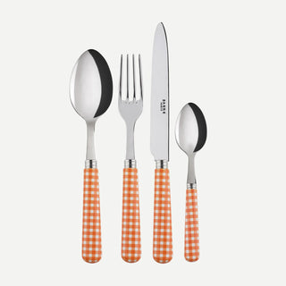 Gingham 4 pieces cutlery set 