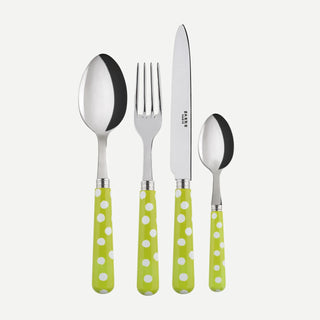 White Dots 4 pieces cutlery set 