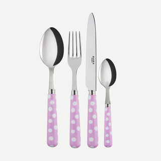 White Dots 4 pieces cutlery set 