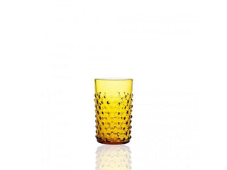 Hobnail Glass Amber