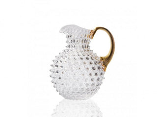 Paris Hobnail Jug 2L Crystal + Gold