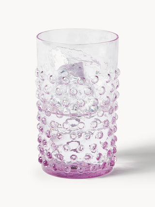 Hobnail glass purple, Anna von Lipa