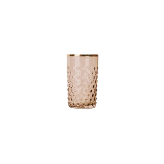 Hobnail Glass cup cashmere + gold Anna von Lipa