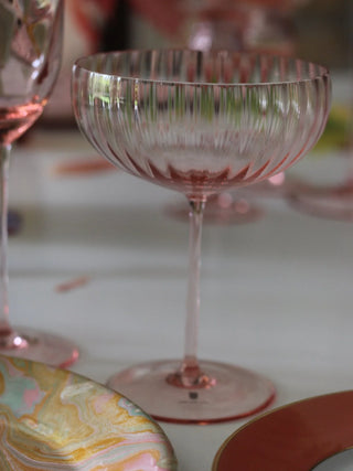 Anna von Lipa  Lyon Champagne glass pink