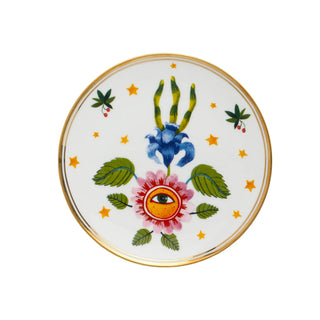 Bitossi Home dessert plate Flower eye