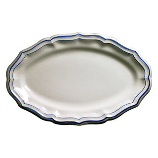 OVAL PLATTER - FILET BLUE