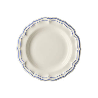 BOX OF 4 RIM SOUP PLATE - FILET BLUE