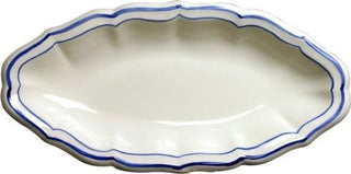 PICKLE DISH - FILET BLUE