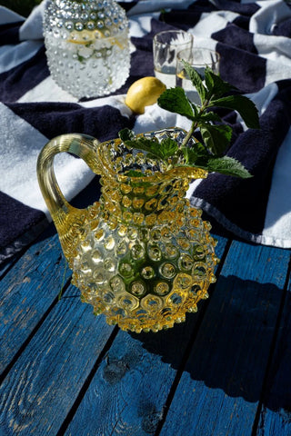 Klimchi Hobnail Creamer karafe 500ml citrine