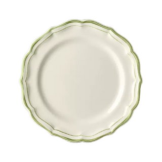 BOX OF 4 DESSERT PLATES - FILET GREEN
