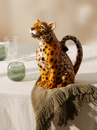 Les Ottomans ceramic Leopard Jug