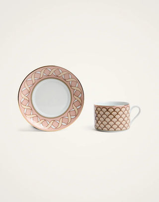 Impero Tea Cup Set Of 2 Odysseus Dusty Pink in Porcelain