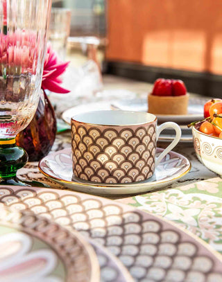 Impero Tea Cup Set Of 2 Odysseus Dusty Pink in Porcelain