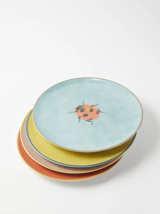 Insect collection porcelain plate